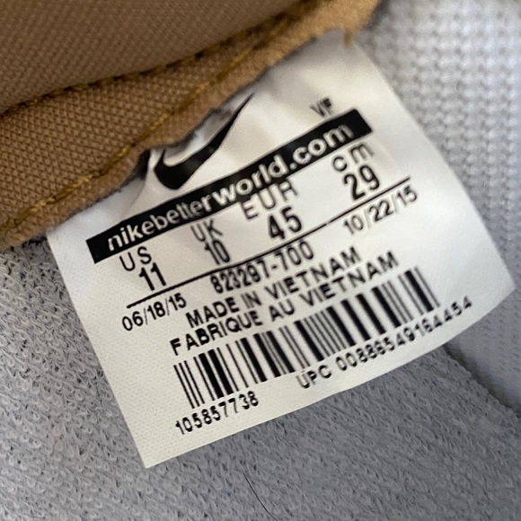 *SOLD* Nike Air Force 1 High QS “Gold” US Men 11 - Picture 7 of 7